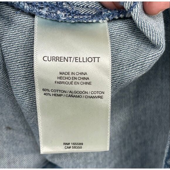 Current/Elliott Destiny Denim Shirt Dress NWT Sz S - Picture 7 of 8